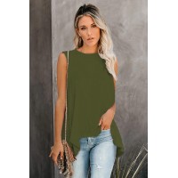 Green When In Doubt Relaxed Tank Top